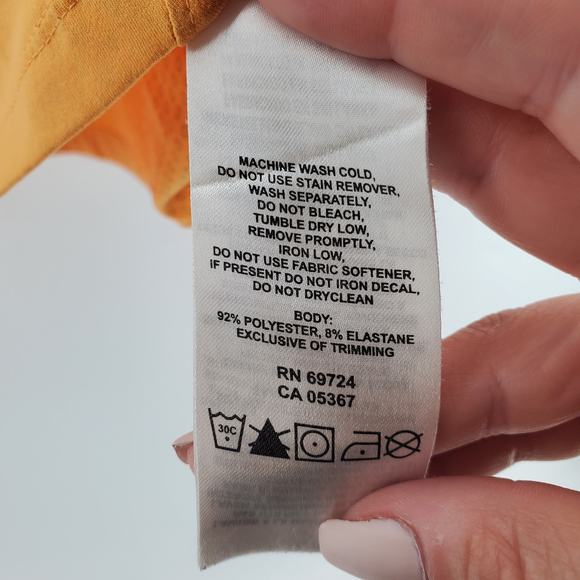 Columbia OMNI Freeze UPF 50 Orange Running Color block Ringer Racerback Tank M - Picture 7 of 10